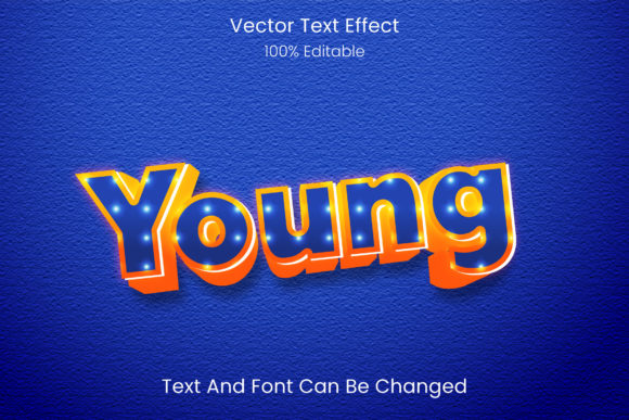 Editable Text Effect Young Text Style for Dynamic Designs