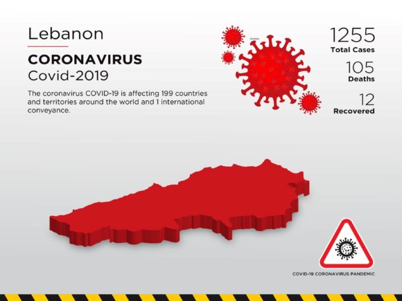 Lebanon Affected Country 3D Map: A Strategic Asset for Visual Data Communication