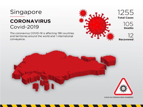 Singapore Affected Country 3D Map: A Strategic Tool for Pandemic Communication