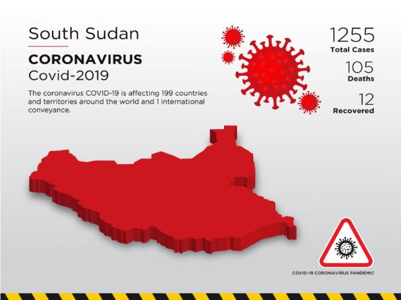 Understanding the South Sudan Affected Country 3D Map for Pandemic Visualization