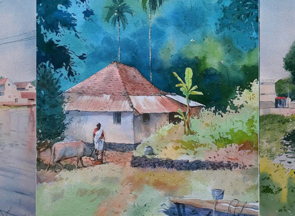 Watercolor Hand Drawn Rural Life: A Digital Art Collection for Authentic Storytelling